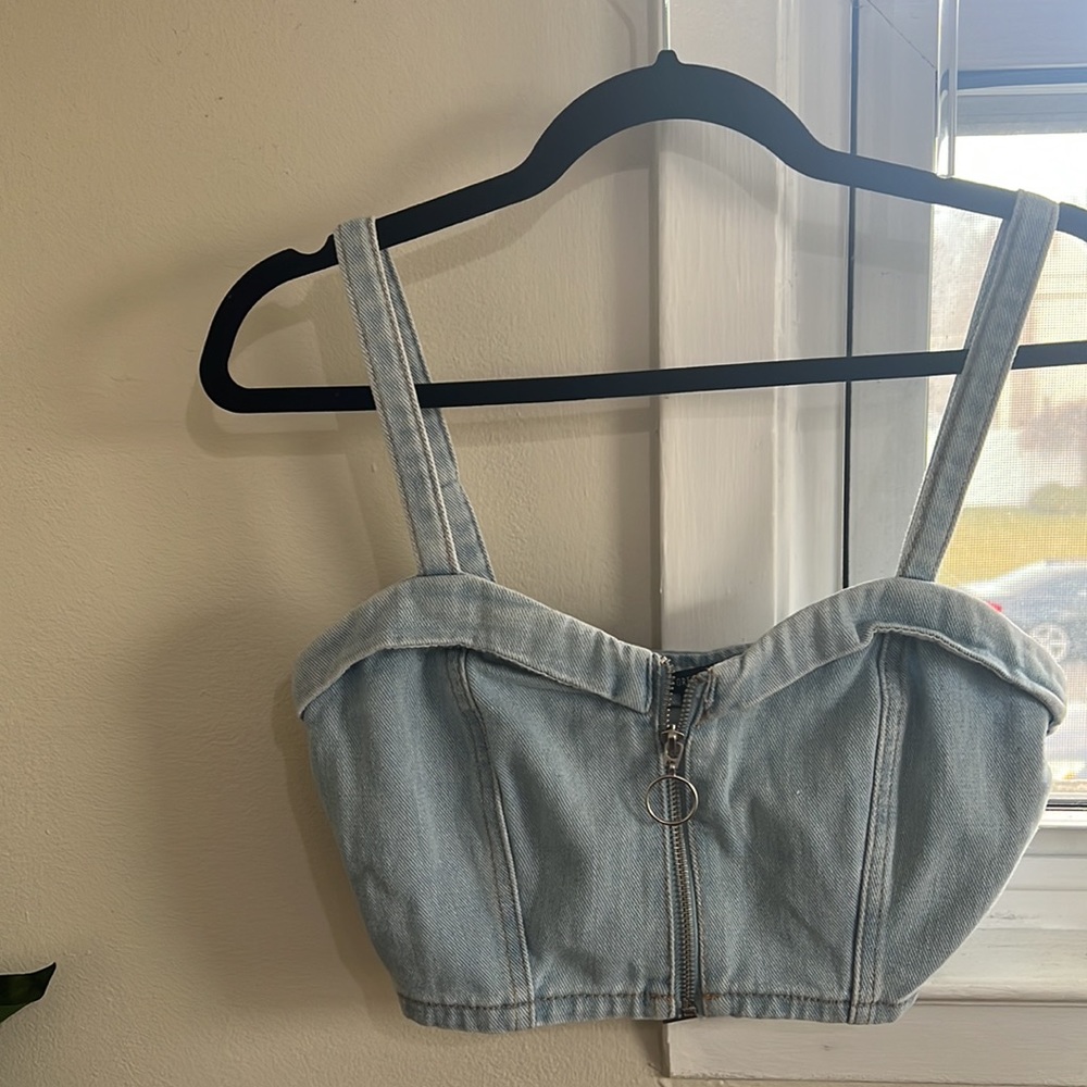 Forever 21 Denim Crop Top!